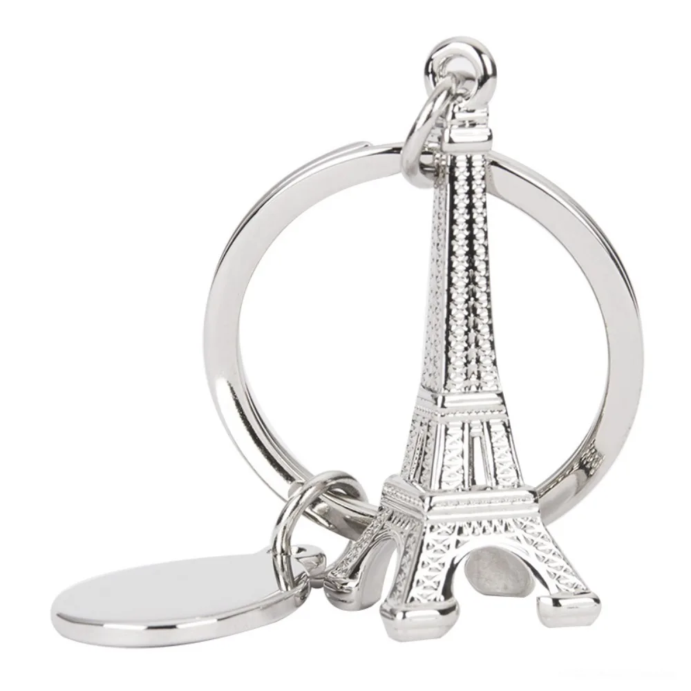 3D Eiffel Tower Keyring Bag Charm Metal Car Keychain French Paris Travel Souvenir Couple Friend Gift Fashion Jewelry Decoration