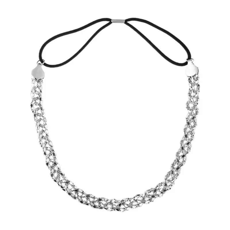 A52E Comfortable Lightweight Metal Headwear Hollow Chain Design Long Wear Nonslip Multipurpose For Daily And Outdoor
