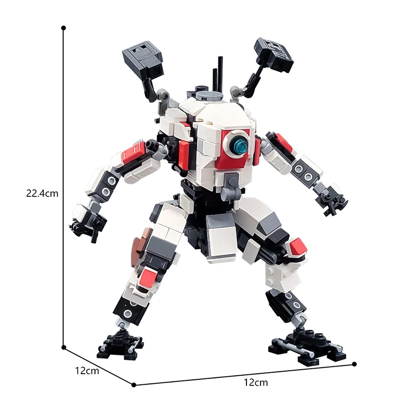 485PCS Mecha Robot Series Titanfalled Tone Titan Building Blocks Assembly MOC-169504 for Family, Friends, Holiday Gifts