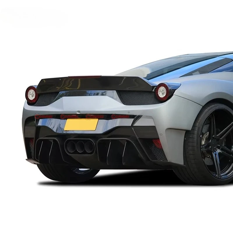 

Best Selling Vors Style Carbon Fiber Rear Trunk Duck Tail Racing Spoiler Wing for 458