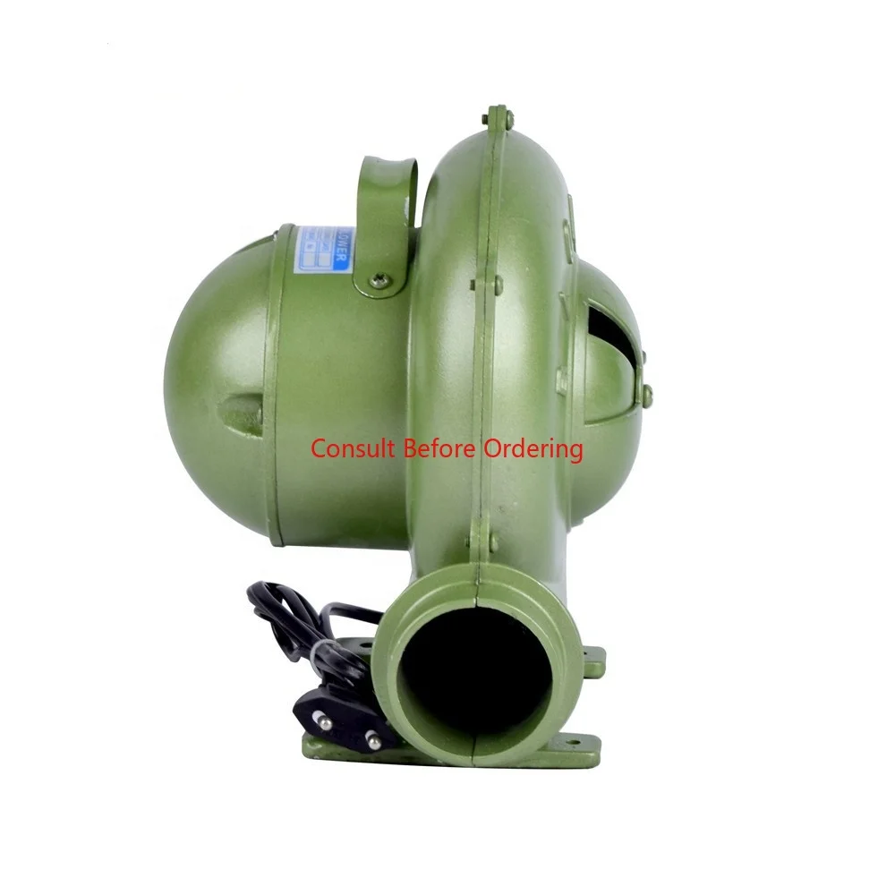 T-CZR AC 2 Inch Aluminum Shell Centrifugal Electric Blower High Pressure 4.5-13 M3/min Small Household Barbecue Inflatable