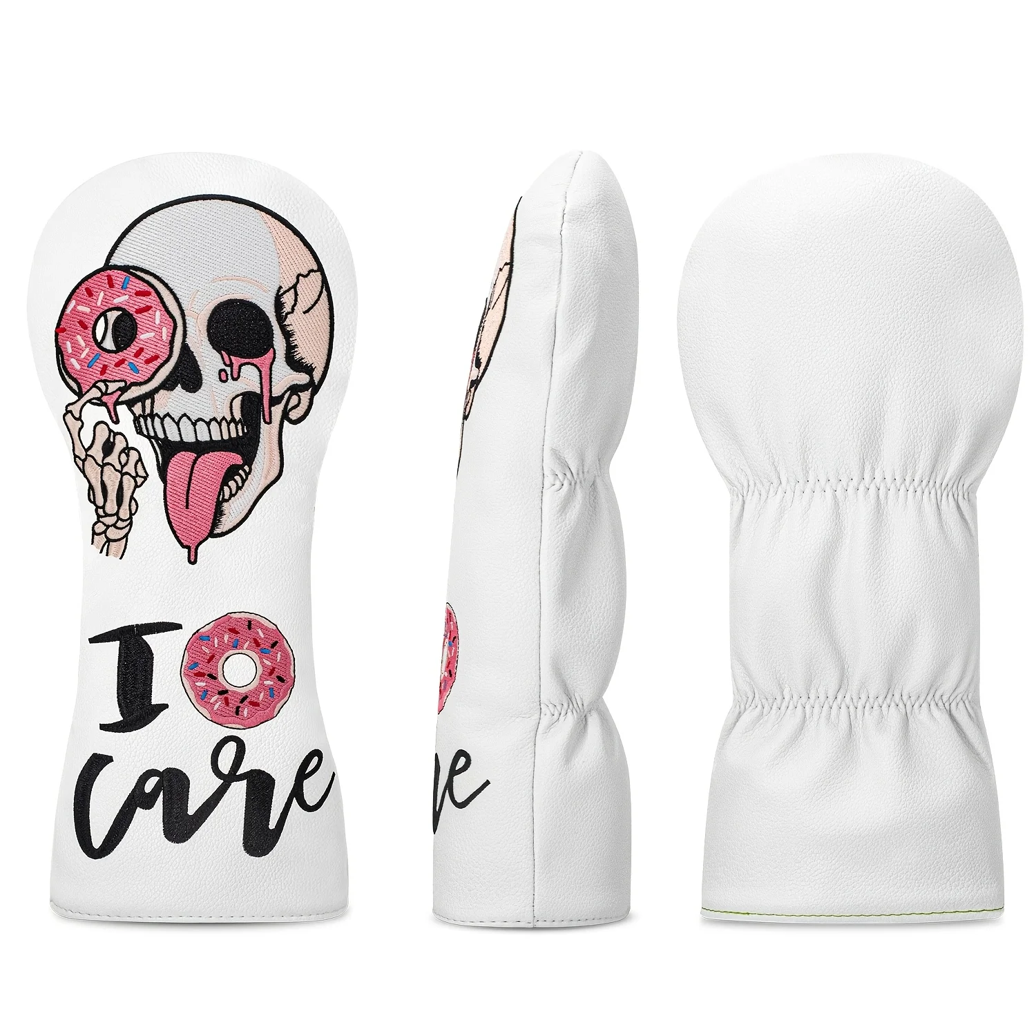 Skull And Donut Golf Club Cover with 