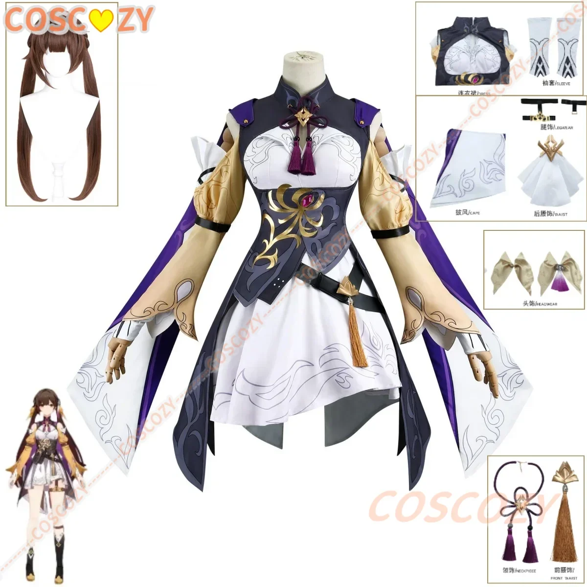 Jeu de Cosplay Sushang Honkai: Uniforme Cosutme Star Rail, Robe Li Sushang, Accessoire de Perruque, Tenues de Jeu pour Femmes, ixd'Halloween