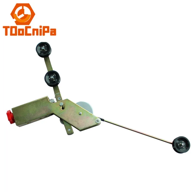 Color zinc single spring tension gun wire and cable equipment accessories paying off frame Tension gun with guide wheel