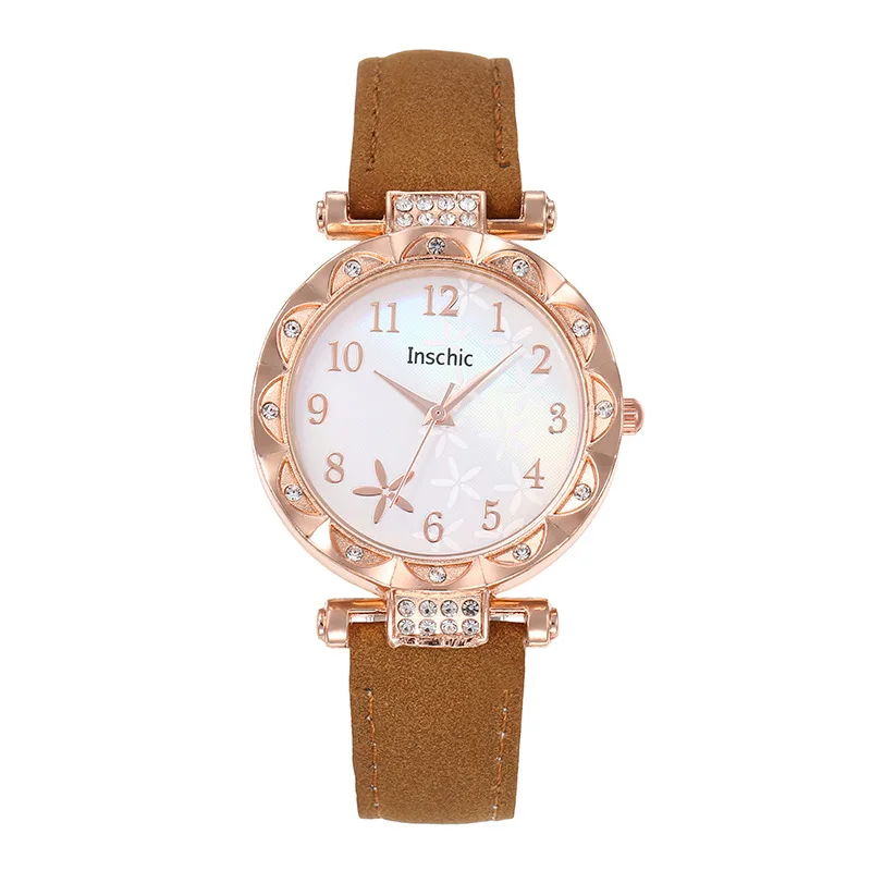 Women's Starfish Dial Versatile Women's Watch Ins Style Fashion Trend Quartz Leather Belt Watch