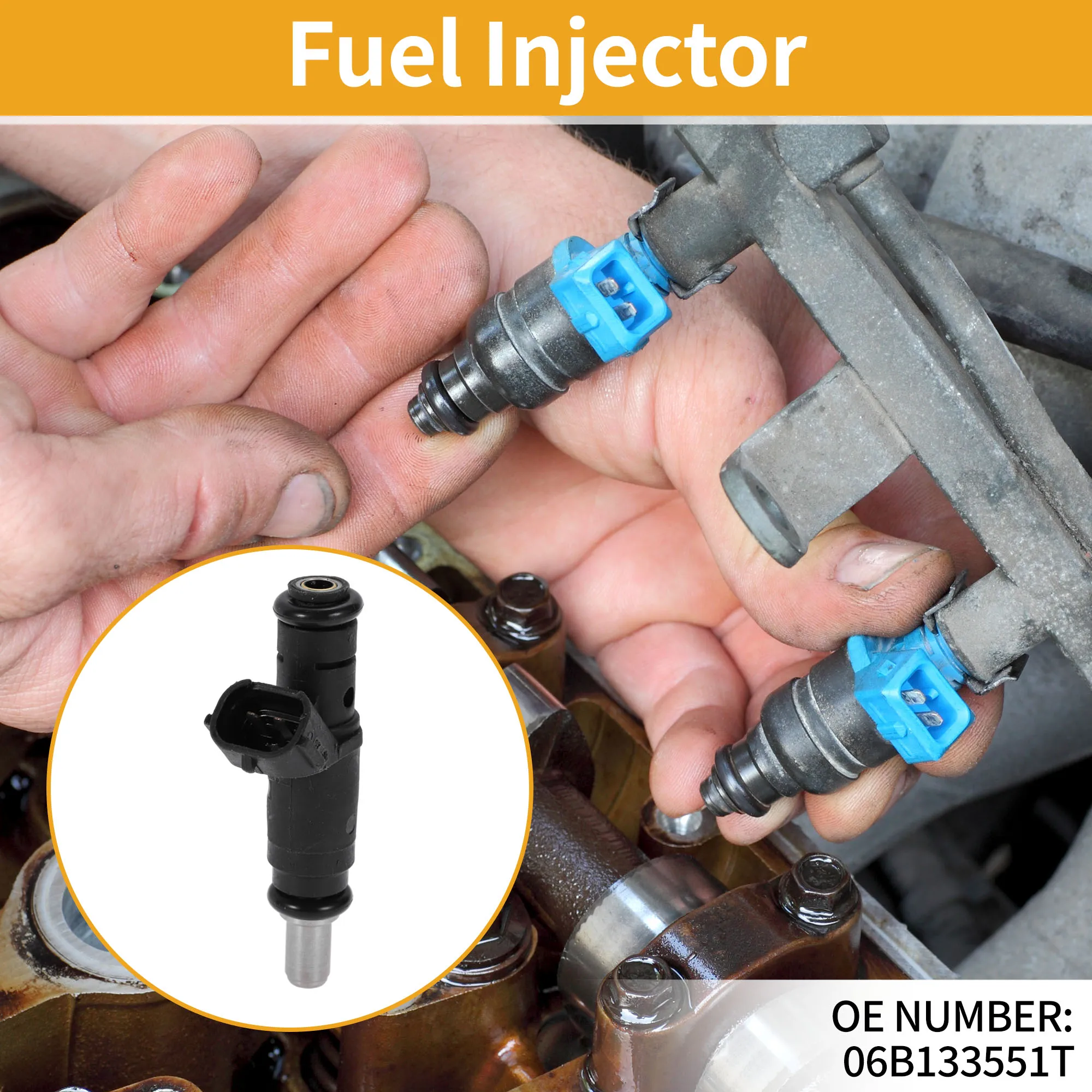 

UXCELL 1 шт. No 06B133551T Топливная форсунка двигателя Audi A4 2008-2012, топливная форсунка