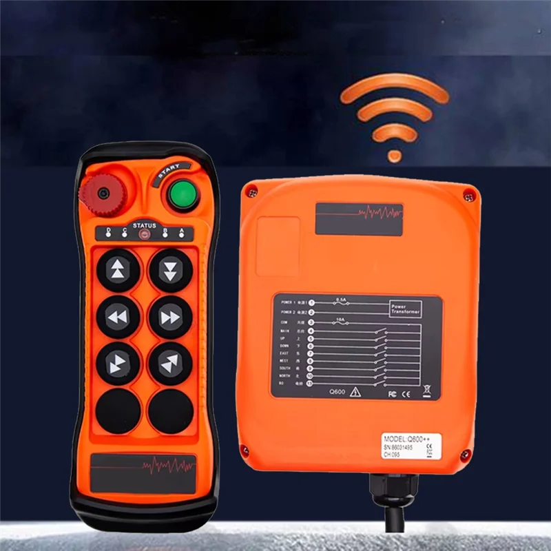 

ABJN-Large Instrument Control Lift Switch Q600 ACDC110-460V Industrial Remote Control For Cranes Infinitely Matched Code