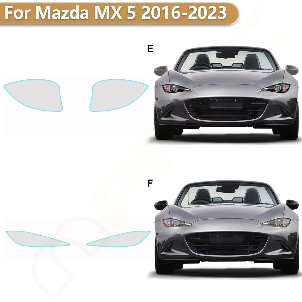 

Для Mazda MX-5 2016-2023 Защитная пленка для фар заднего вида, прозрачный PPF бюстгальтер из ТПУ, комплект против царапин, устойчивый ремонт, автомобильные аксессуары