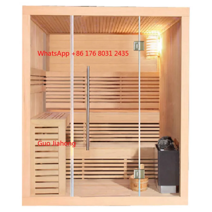 

Saunaking Hot Selling Traditional Sauna Harvia Electric Heater Sauna Stone Sauna Room for 5-6 Person