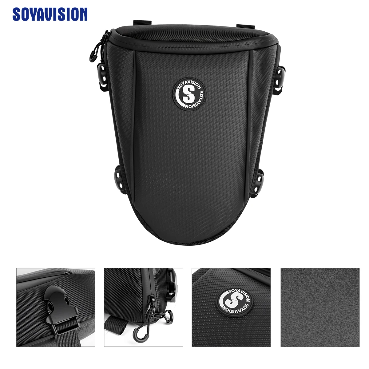 Universal Waterproof Motorbike Rear Seat Bag Multifunction Crossbody Shoulder Bag Motorcycle Tail Bag Travel Luggage Saddle Bag
