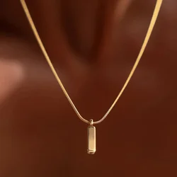 Men Stainless Steel Jewelry simple and fashionable cuban chain non fading water proof Pendant Necklace 목걸이  cadenas para hombre