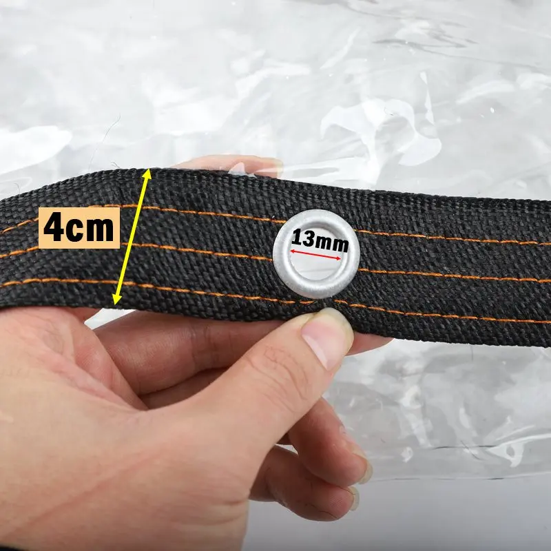 0,3 mm/0,5 mm, transparentes, wasserdichtes PVC-Gewebe für den Außenbereich, geeignet für Garten, Balkon, als Abdeckplane für Türen und Fenster, transparente, wasserdichte Plane. – Detail 9