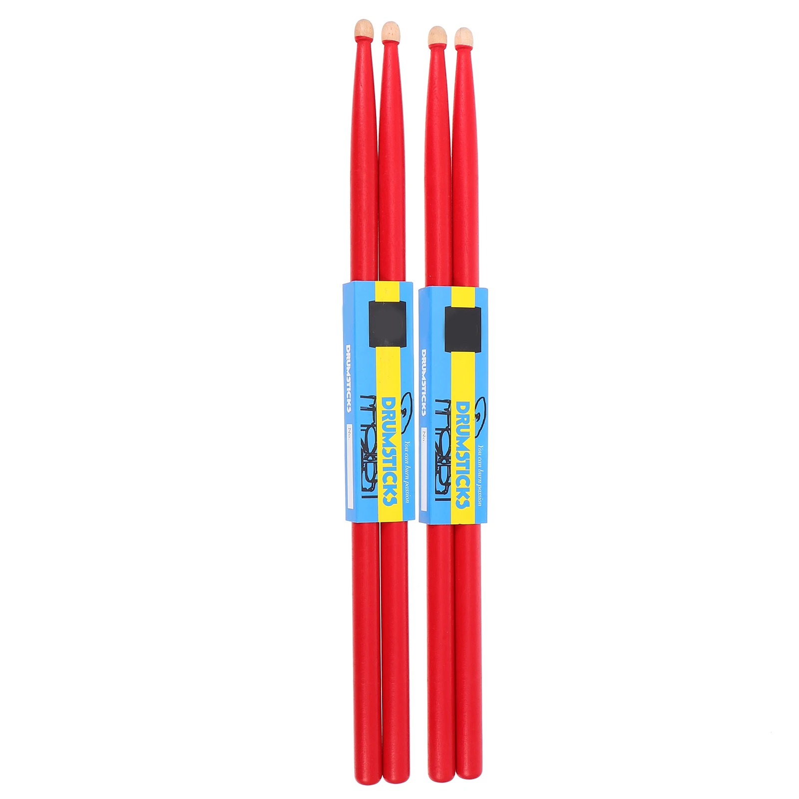 

2 Pairs Maple Sticks Drumsticks Kit Musical Instrument Percussion Instruments Child Wood