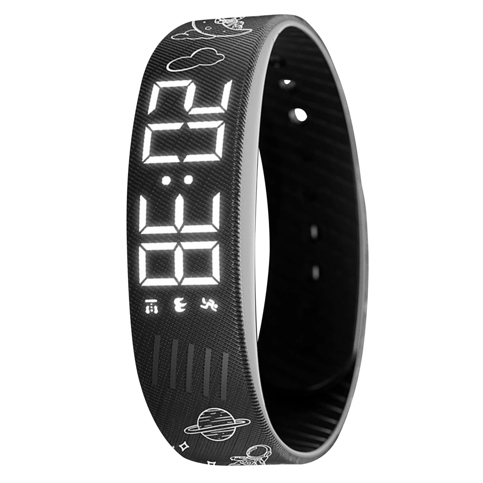 

Vibrating Alarm Wristband Waterproof Silent Vibration Alarm Watch with Step Counter Pedometer for Deepsleepers Elderly