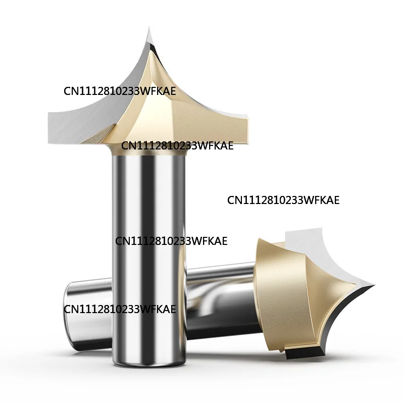 Carbide CNC Router Bits 1/2 1/4 Shank Point Cutting Round Over Bit for Wood Carving Engraving End Mill Woodworking Tools