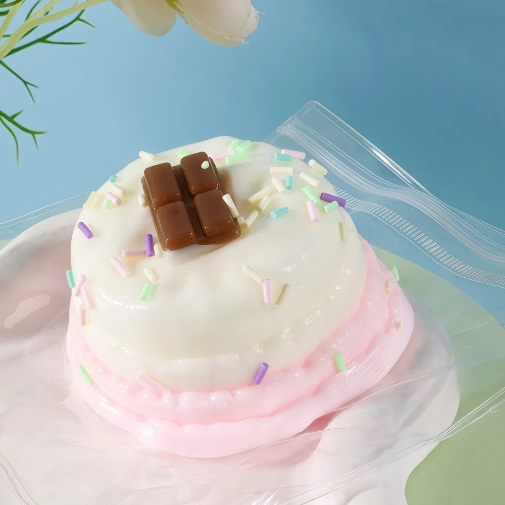 Gifts Slow Rebound Cake Squeeze Soft Anti-stress Mochi Squish Foam Cartoon Stress Squeeze Home Use