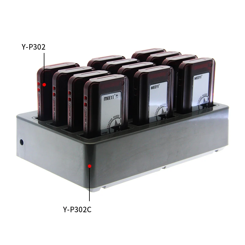 Wireless Queue Calling Customer Service Waiter Buzzer Coaster Pager System