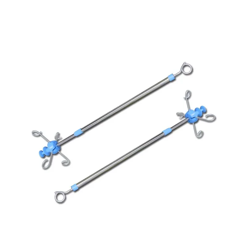 Stainless Steel Medical Hospital Bed Infusion 1 Hook Ceiling Mounted Iv Pole Iv Drip Stand