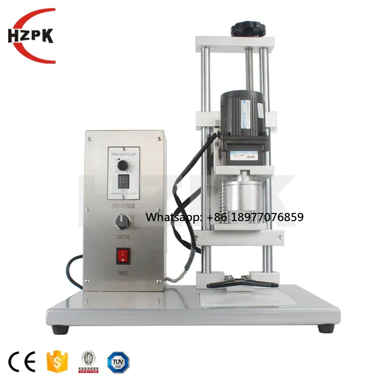 Table Top Semi-automatic Twist Off Honey Capper Bottle Screw Plastic Closer Cap Ddx-450 Capping Machine Price