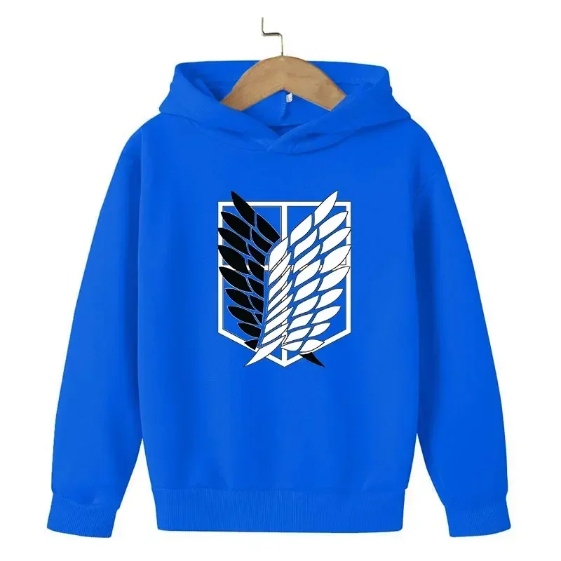 Attack on Titan printed unisex spring and autumn hoodie with wings