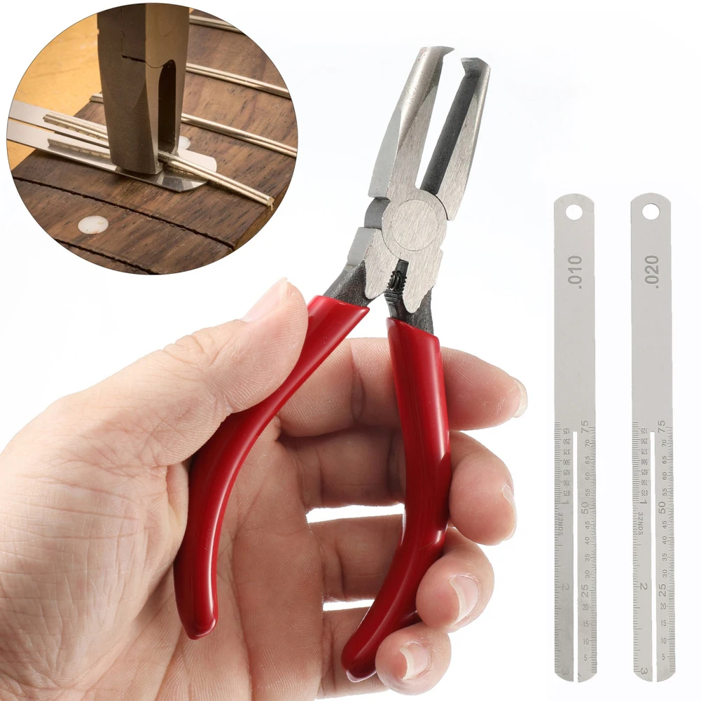 

6-дюймовый плоскогубцы для Лада, профессиональные плоскогубцы для гитары, бас-струны, съемник Лада, инструмент для захвата Лада со стальными пластинами, Прямая поставка