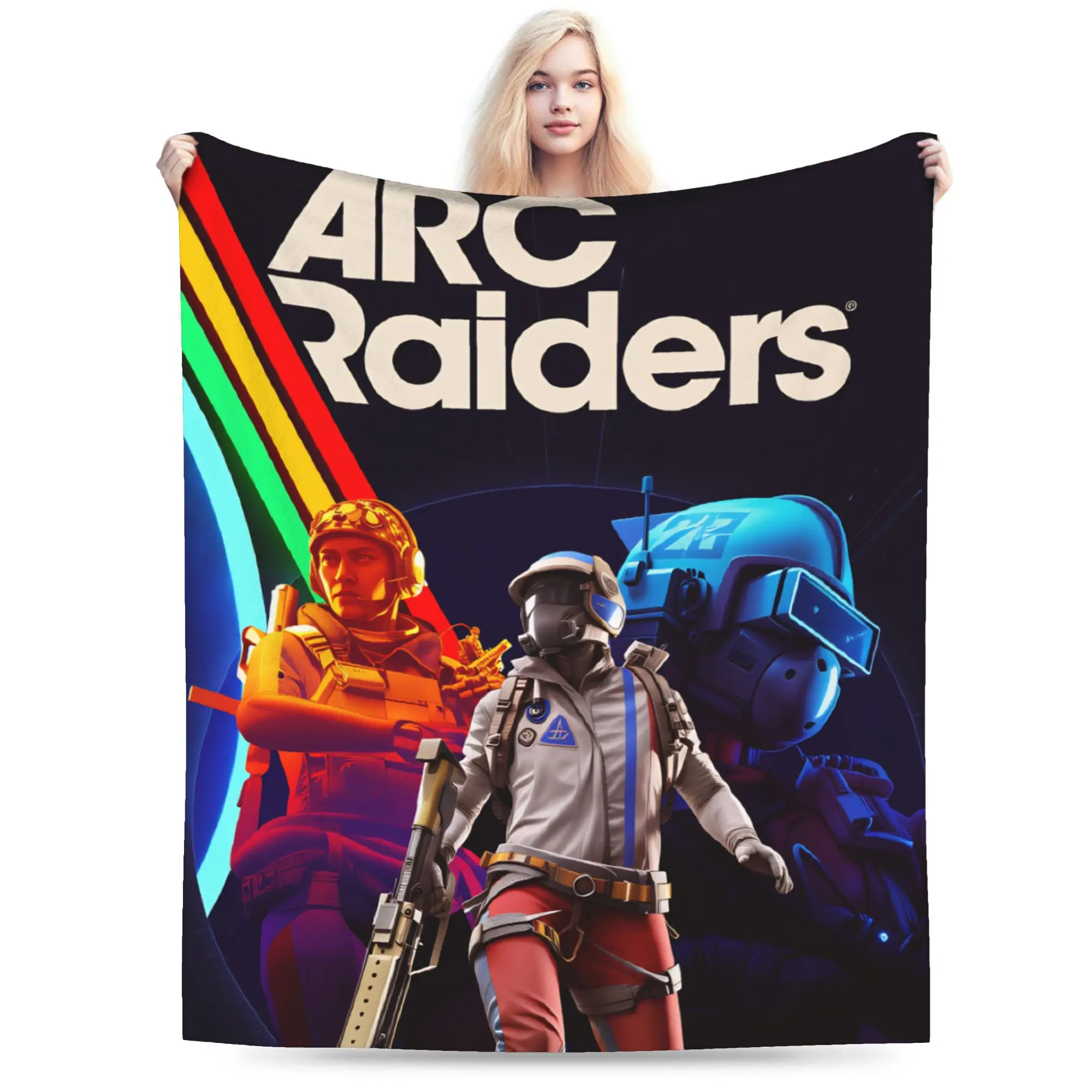 Arc Raiders Extraction Adventure Plush Blankets Boy Girl  Flannel Throw Blanket For Couch Chair Warm Soft Bedspread Gift Idea