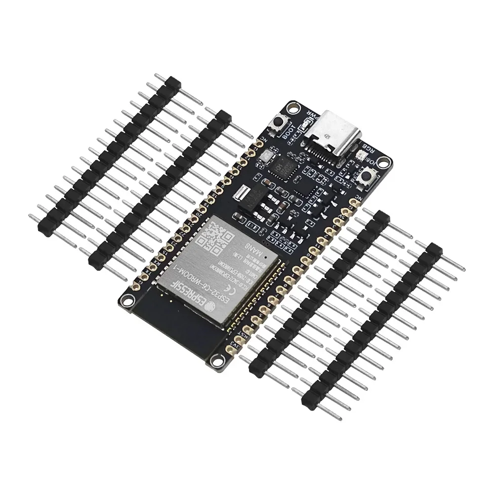 Imagem -04 - Wifi Bluetooth Development Board Onboard Módulo Wifi6 Risc-v Esp32-c6-wroom1-n8 Esp32-c6