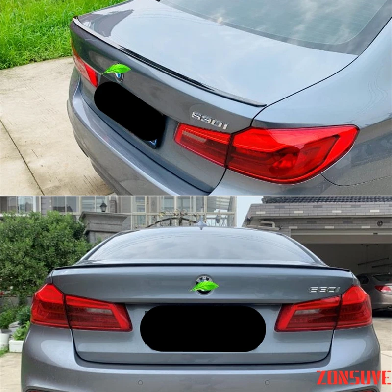 For BMW 5 Series G30 G38 Spoiler 2018-2023 Year M5 Sport ABS Plastic Rear Trunk Wing Car Body Kit Accessories