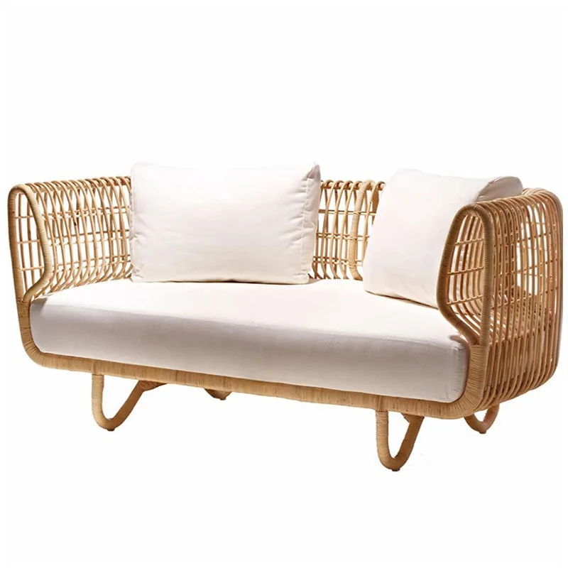 Outdoor courtyard rattan sofa, villa waterproof and sunscreen outdoor sofa