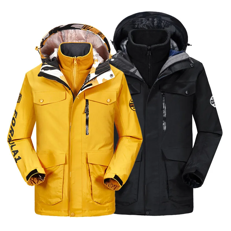 

2021 Two Twinset Couples' Stormwear Autumn Winter Warm Outdoor Storm Suit Waterproof And Windproof Climbing Suits