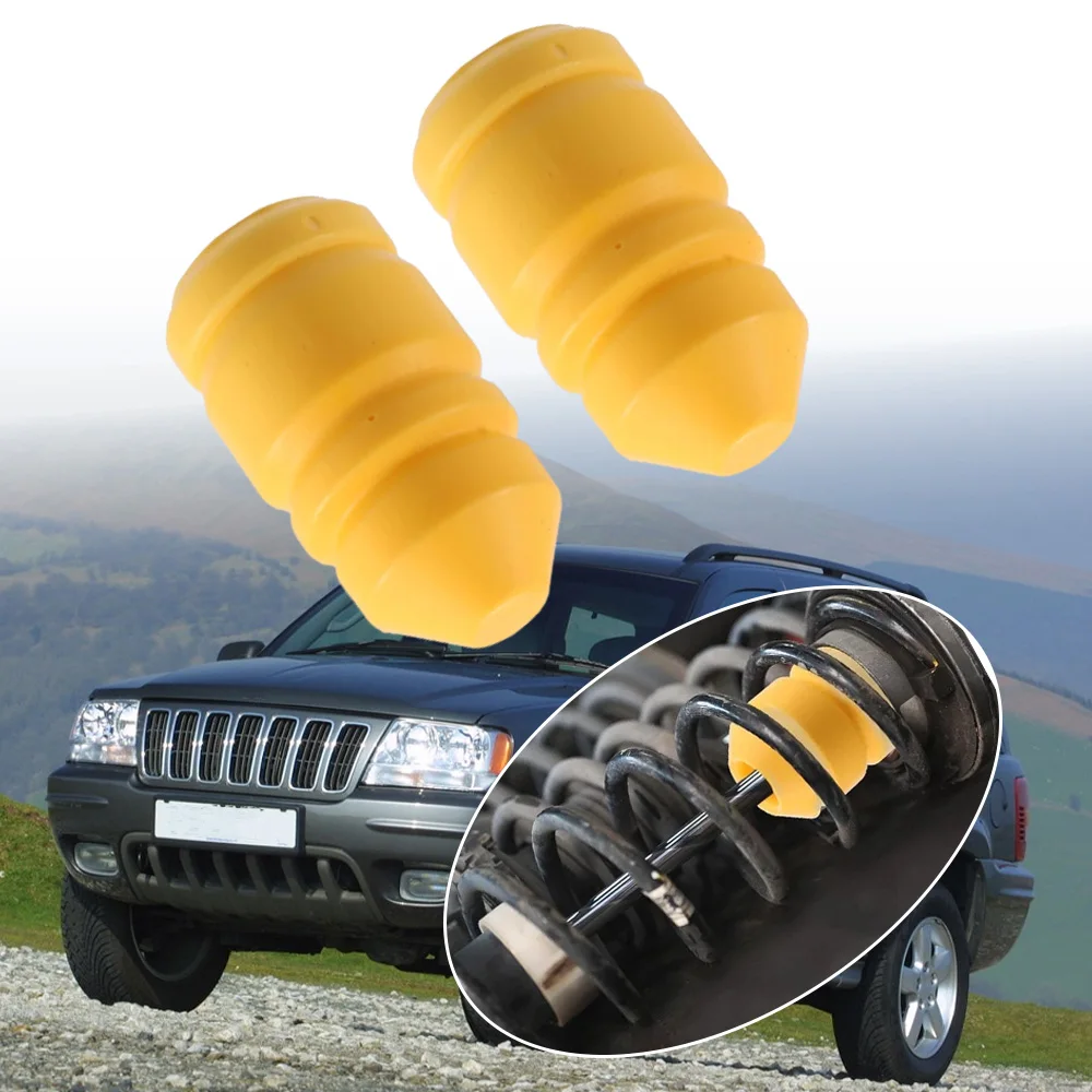 2pcs Front/Rear Suspension Bump Stop Jounce Bumper For Jeep Grand Cherokee WJ 1999 2000 2001 2002 2003 2004 52088256 52088352