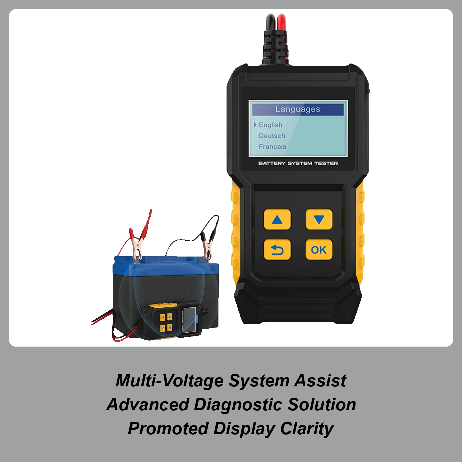 

Battery Load Tester Car Battery Analyzer Smart Charging Voltage Circuit Checker For Professional Electrical Bench RV ATV Truck