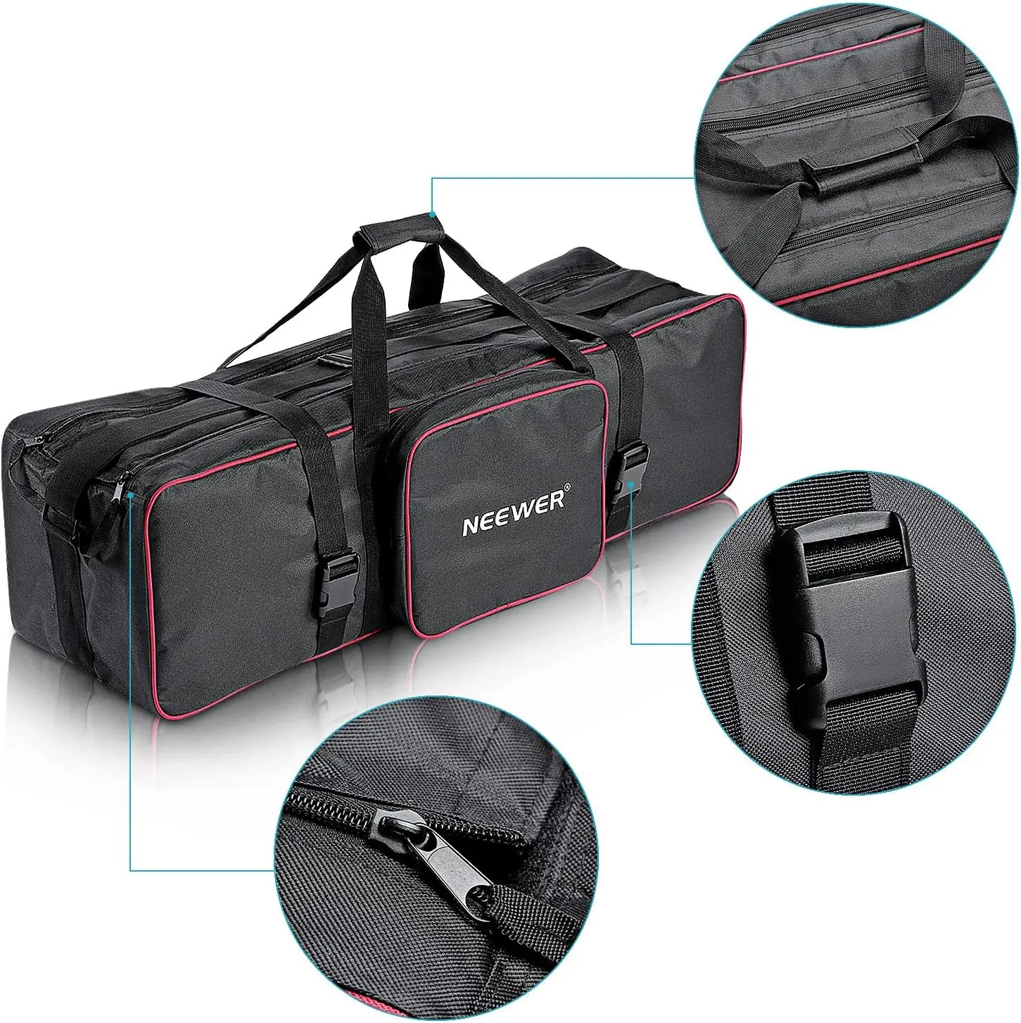 Neewer 30 pollici x 10 pollici x 10 pollici/77cm x 25cm x 25cm Photo Video Studio Kit borsa da trasporto grande per ombrello con supporto leggero