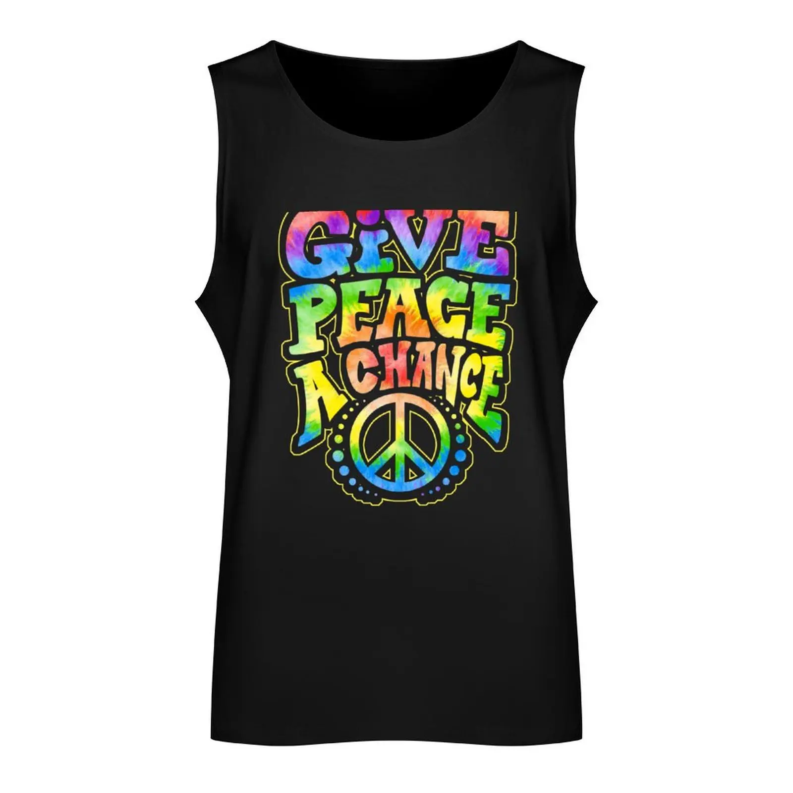 GIVE PEACE A CHANCE Tank Top Sportswear for men men clothes gym accessories men Men's gym