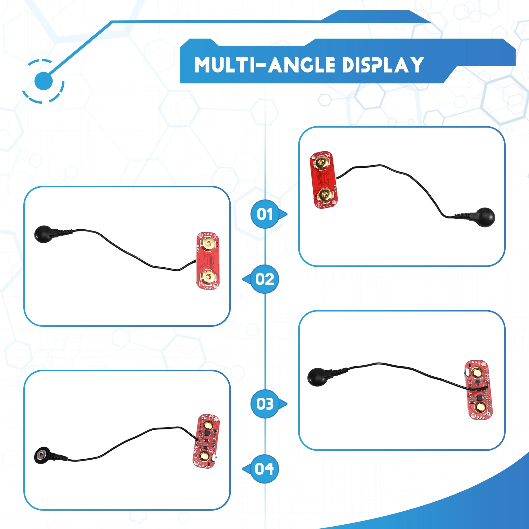 AT93-Capteur musculaire SEN-13723 voyant LED Gain réglable conception portable Module de capteur musculaire