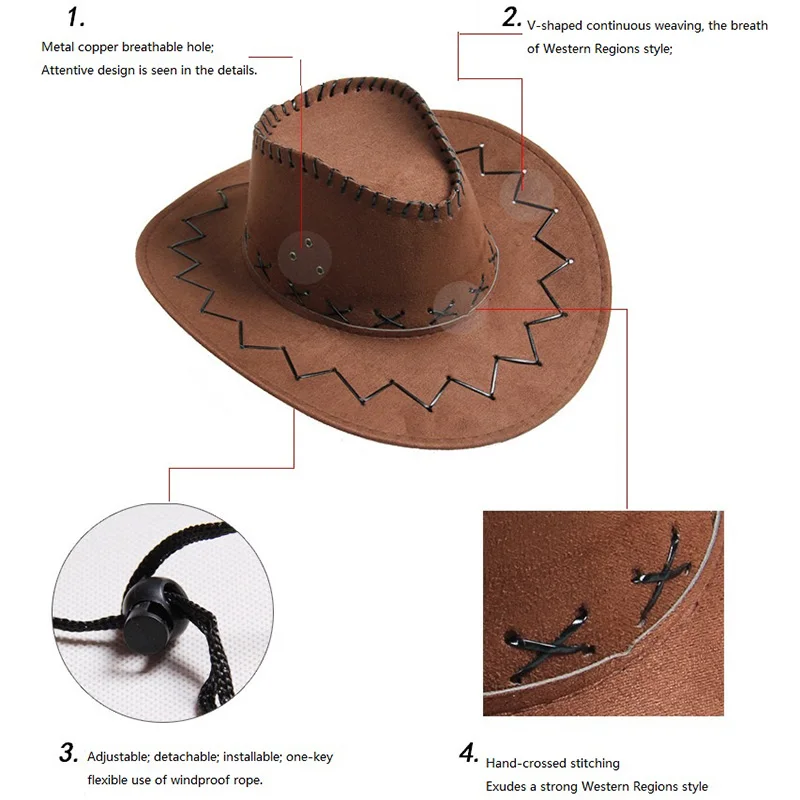 Bruid Cowboyhoed Chapeau Cowgirl Hoed Cowboy Accessoires Cowboyhoed Vrouw NZM02