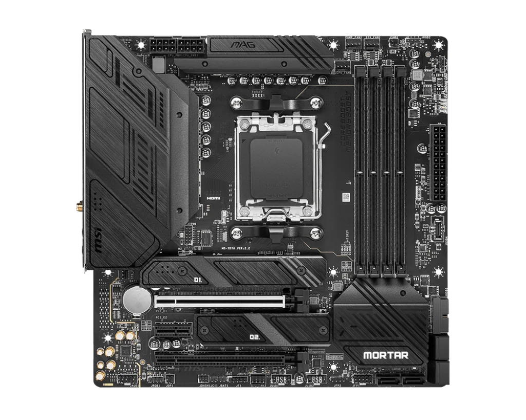 MSI MAG B650M MORTAR WIFI AMD B650 AM5 DDR5 Motherboard Support  Ryzen 7 7800X3D 5 7600X/7600 9 7950X 5 8500G CPU M.2 mATX