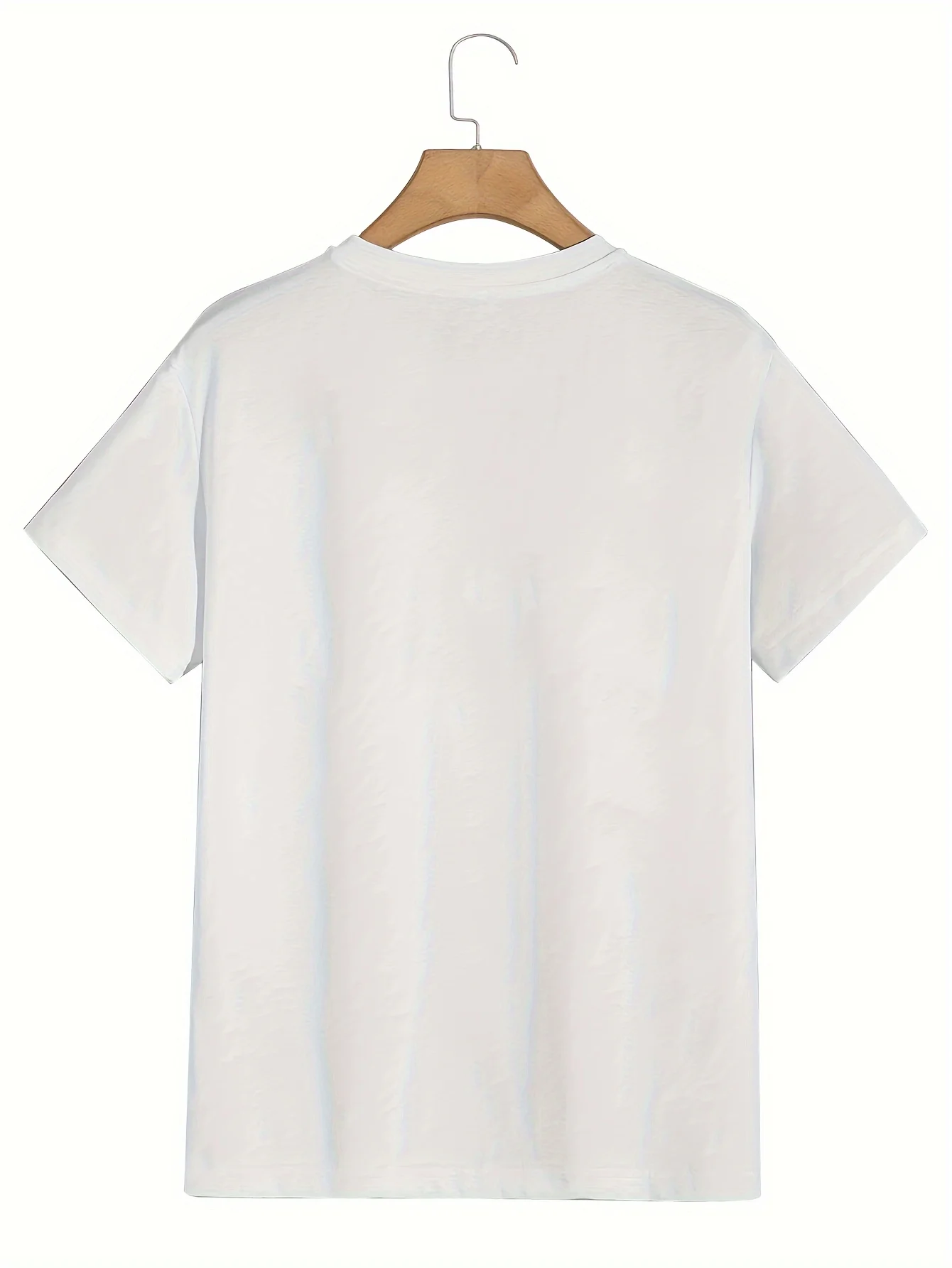 Summer men's  casual sports loose plus size whatever letter printed comfortable round neck short sleeved T-shirt image 6