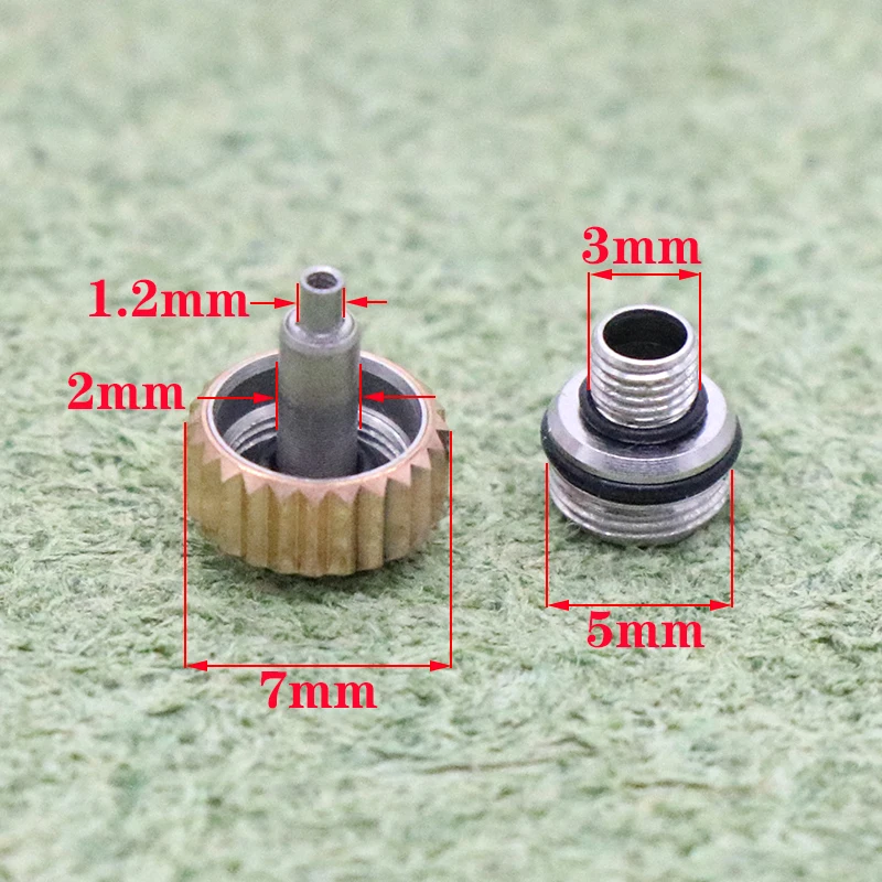 Watch head accessories for Rolex Water Ghost Crown Watch accessories Crown diameter 7.0mm Adjust time screw cover parts tool