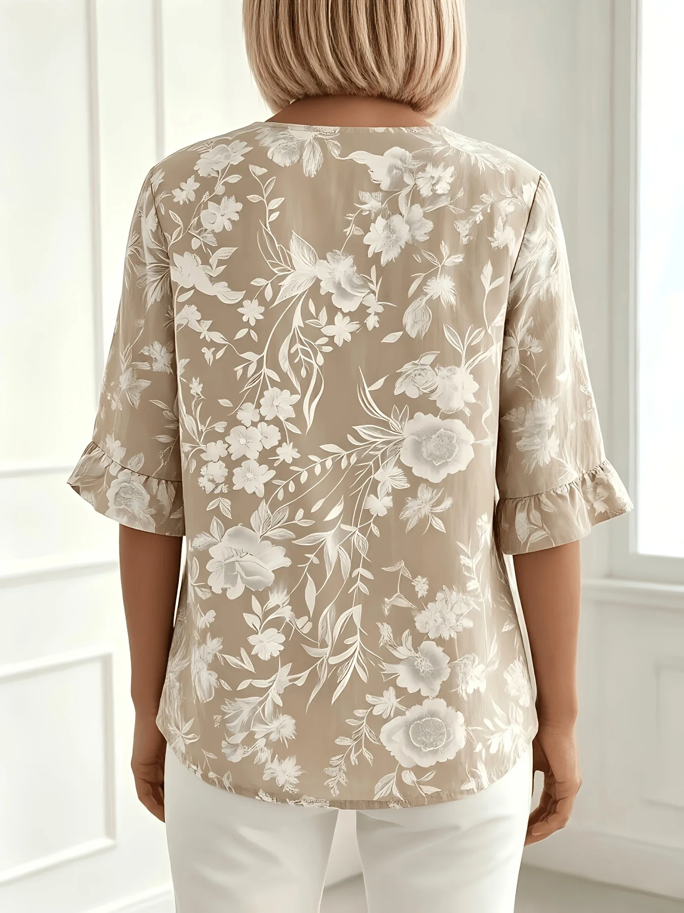Elegante Damenbluse im lässigen Stil – Perfekt für den Wochenendurlaub – Detail 3