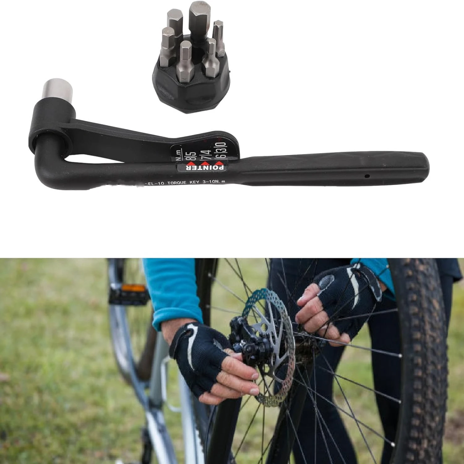 Efficient and High-Quality Portable Bike Wrench Set - The Ultimate Tool for On-the-Go Maintenance. Precision Adjustments with 10