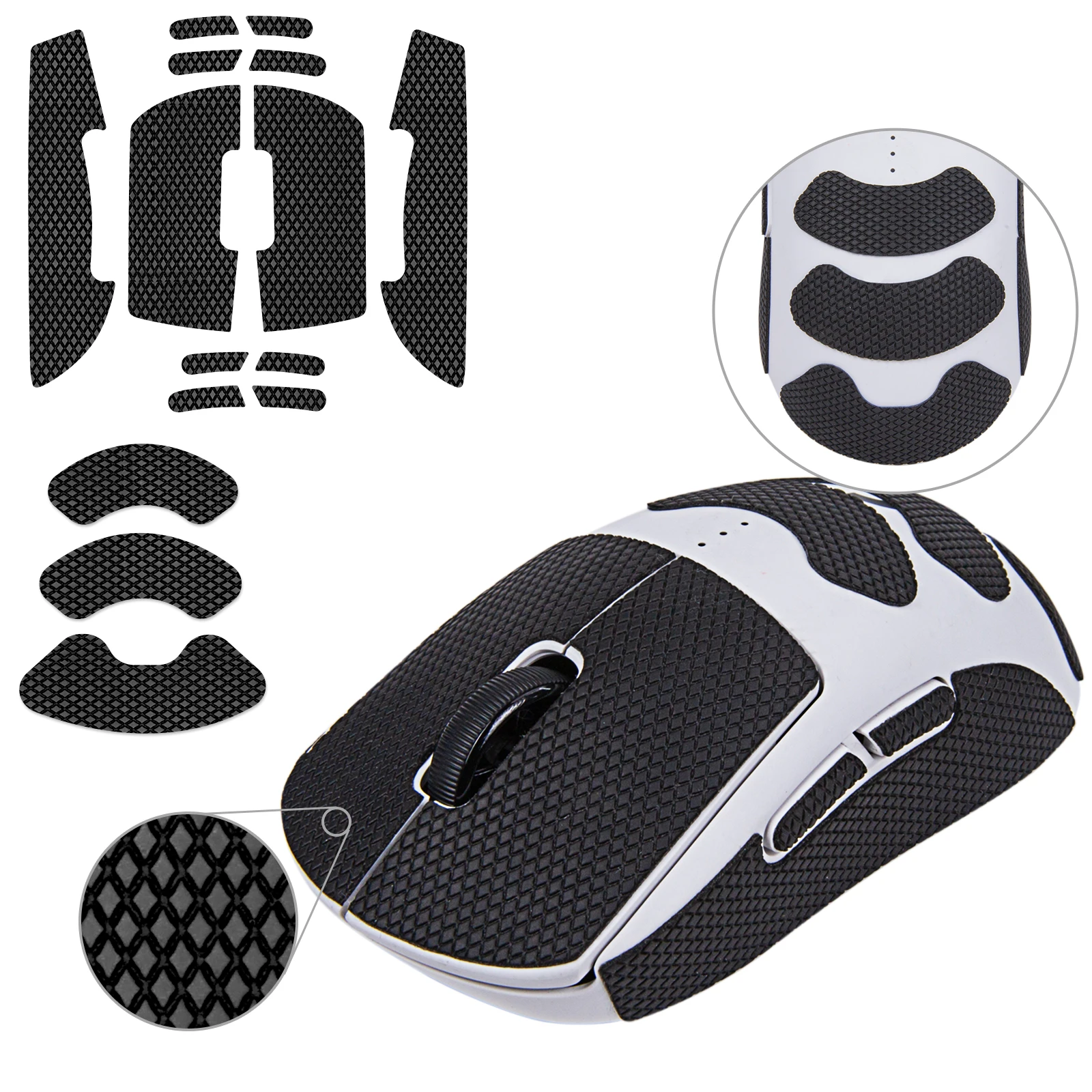 TALONGAMES Mouse Grip Tape For Logitech G PRO 2 Lightspeed Wireless Mouse,Palm Sweat Absorption Anti Slip Grip,Cut to Fit