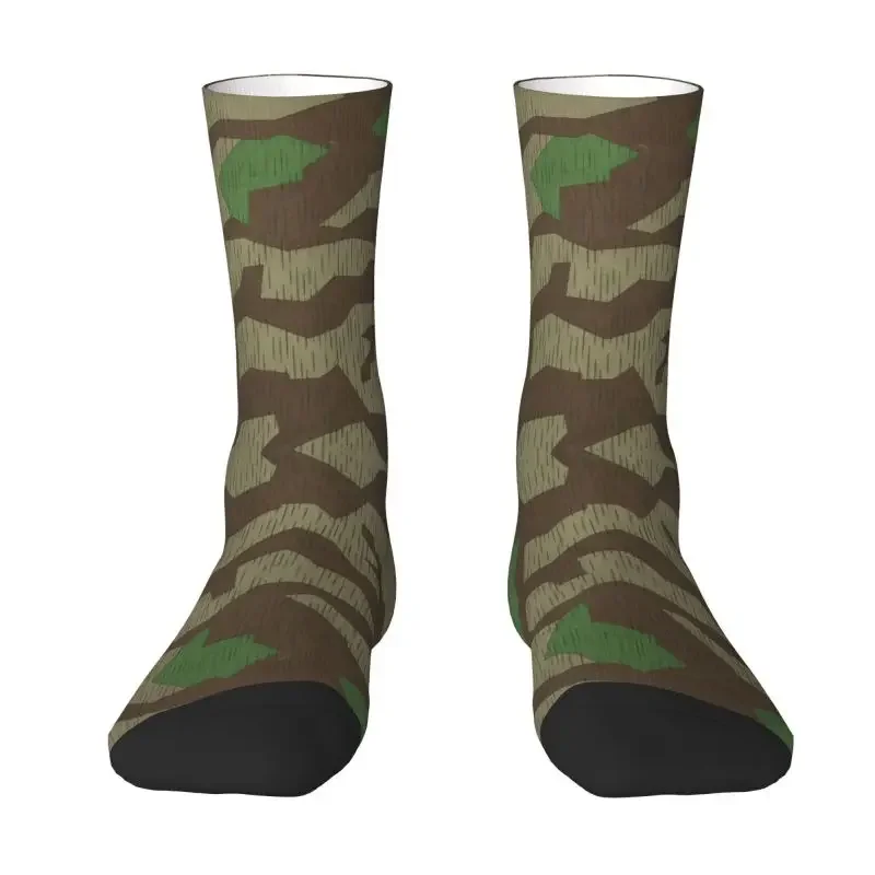 Novelty Men's Splittertarn Camouflage Splinter Camo Dress Socks Unisex Breathbale Warm Funny Germany Military Crazy Crew Socks