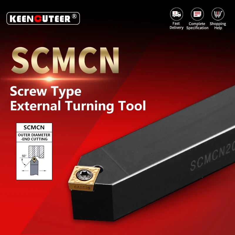 

SCMCN1010 1212 1414 1616 2020 2520 Внешний токарный инструмент Держатель токарного станка с ЧПУ Режущий брусок для токарной обработки металла Высокая точность