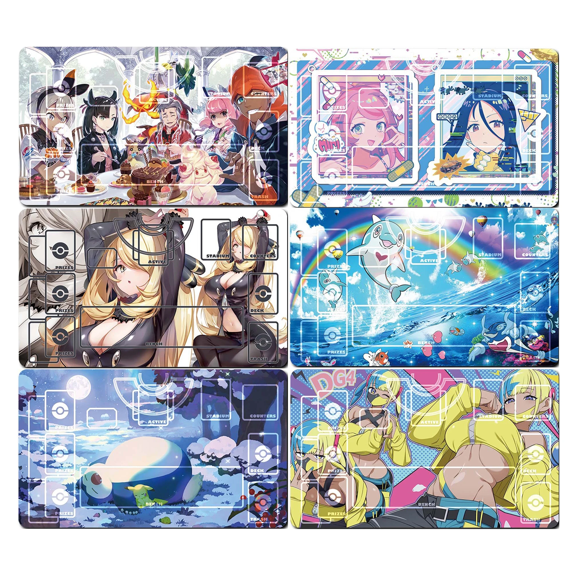 

Игровой коврик для карточных игр PTCG (600x350x2 мм), для одиночных игроков, с изображением Люкариоса и Снорлакса, подарок, игрушка