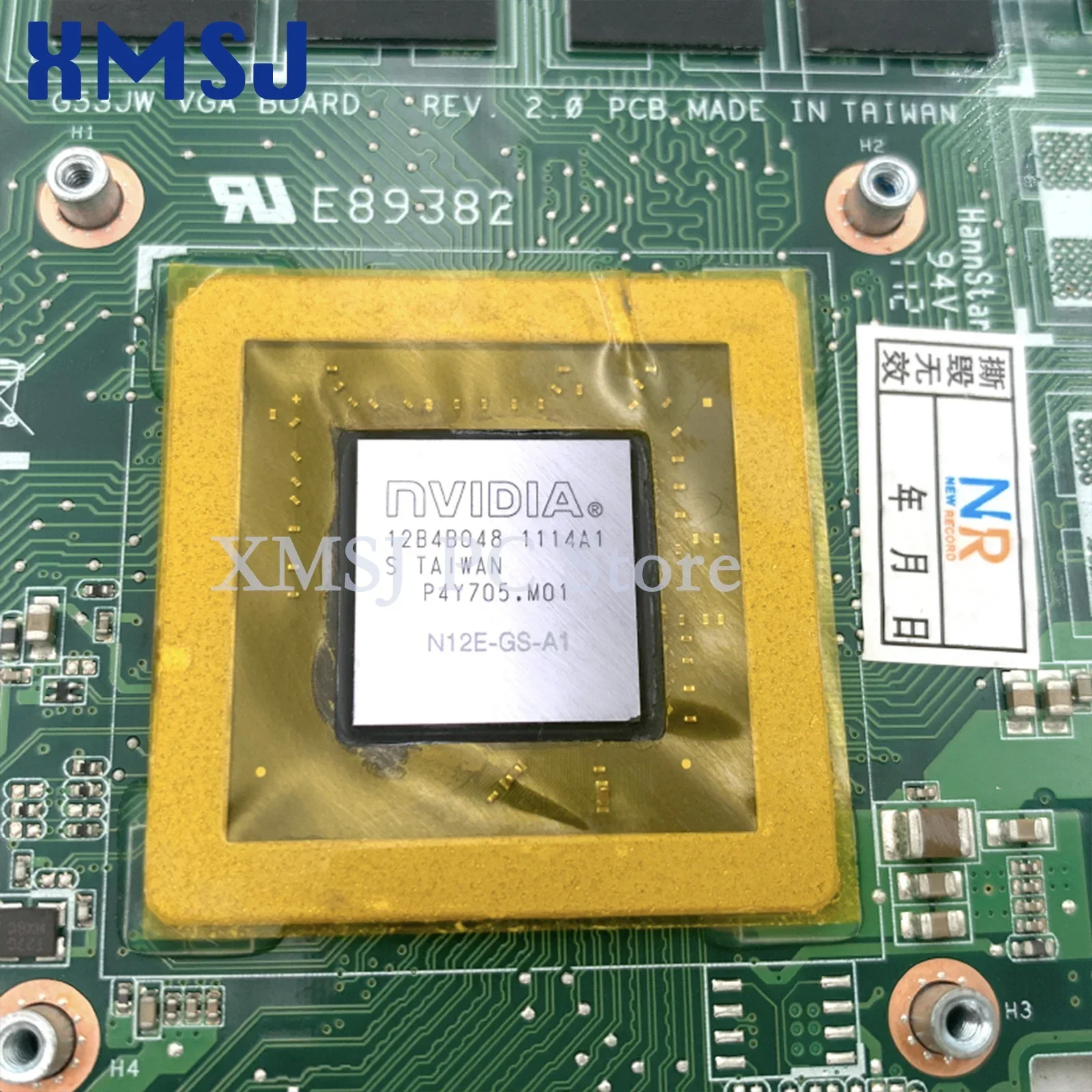 XMSJ VGA 보드, ASUS G73SW G73JW G53SW G53SX G53JW, GTX 560M GTX560M 60-N7CVG1000 N12E-GS-A1, 2GB DDR5 비디오 카드