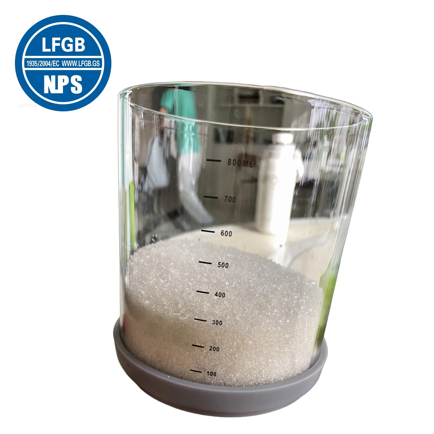 

LFGB Certification Ultra Hardness High-Borosilicate Glass Kitchen Container 500~2100ml Dry Cargo Coffee Bean Preservation Jar