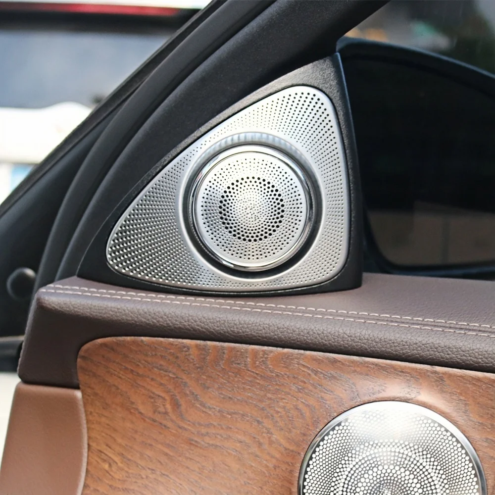 Immagine 4: Accessorio Altoparlante Tweeter Rotante a LED RGB con 64 Colori e Luce Ambientale 3D per Mercedes-Benz C GLC E S W205 W213 W222 X253