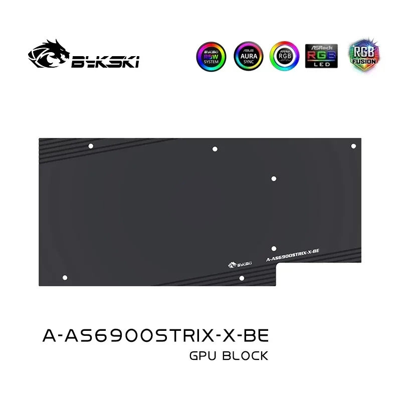 Bykski GPU 워터 블록, ASUS ROG STRIX LC RX6900XT O16G 게이밍 비디오 카드, 풀 커버 구리 라디에이터, A-AS6900STRIX-X