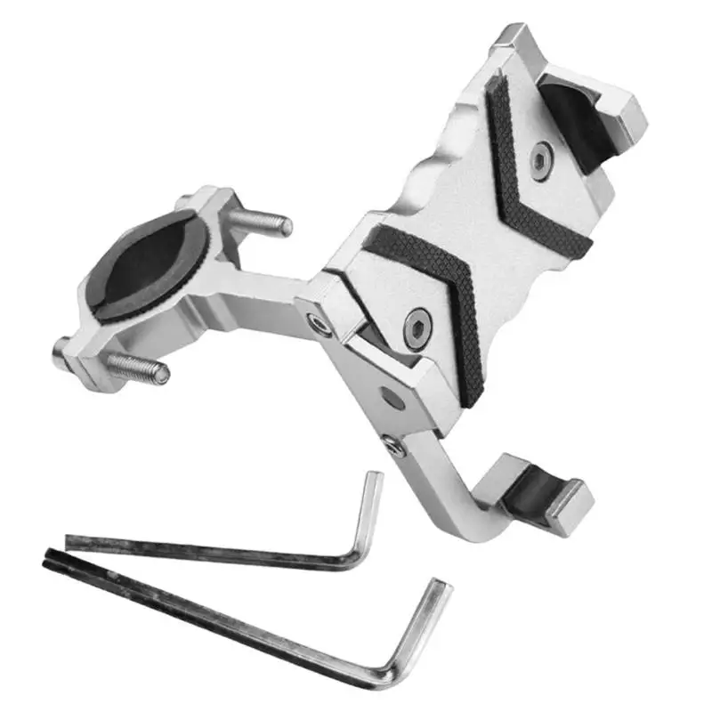 

02DE Motorcycle Handlebar Mounted Shockproof Stand Holder Cellphone Cradles